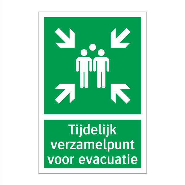 Tijdelijk verzamelpunt voor evacuatie & Tijdelijk verzamelpunt voor evacuatie