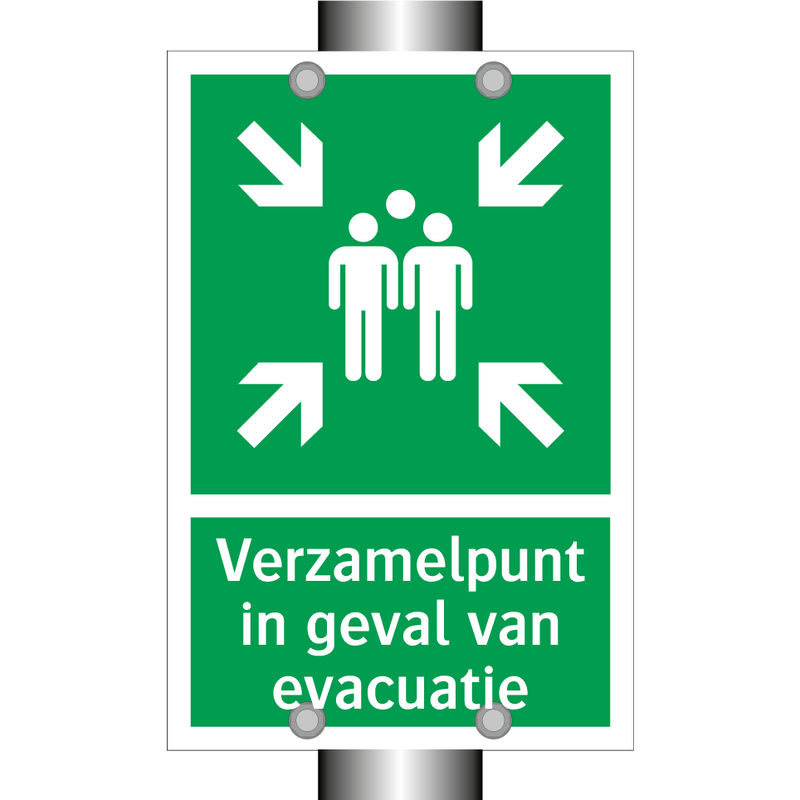 Verzamelpunt in geval van evacuatie & Verzamelpunt in geval van evacuatie