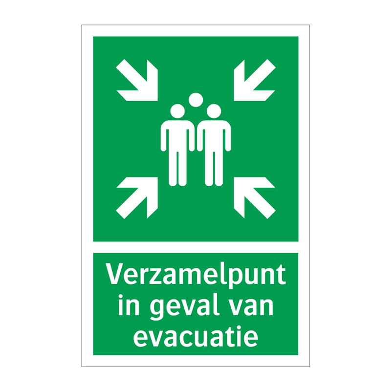 Verzamelpunt in geval van evacuatie & Verzamelpunt in geval van evacuatie