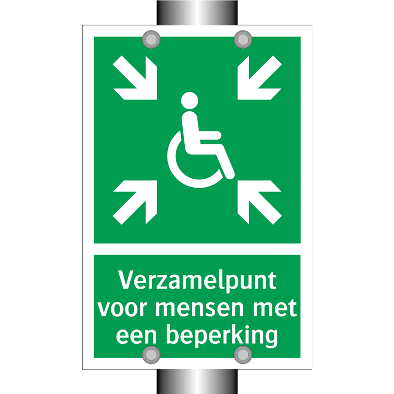 Verzamelpunt voor mensen met een beperking & Verzamelpunt voor mensen met een beperking