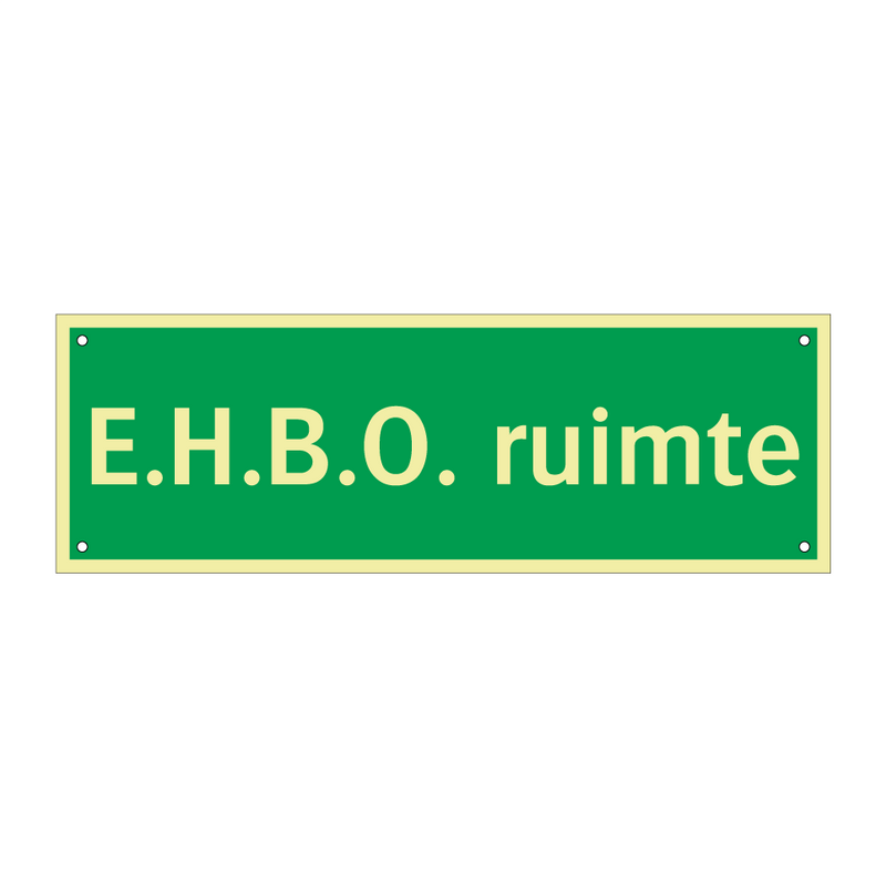 E.H.B.O. ruimte