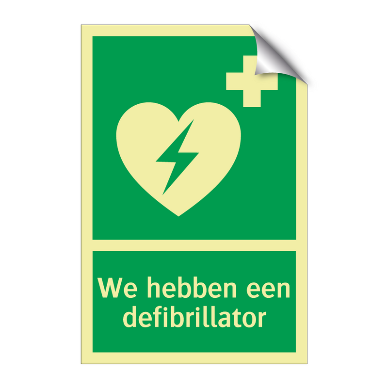 We hebben een defibrillator & We hebben een defibrillator & We hebben een defibrillator