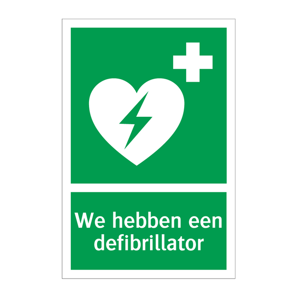 We hebben een defibrillator & We hebben een defibrillator & We hebben een defibrillator