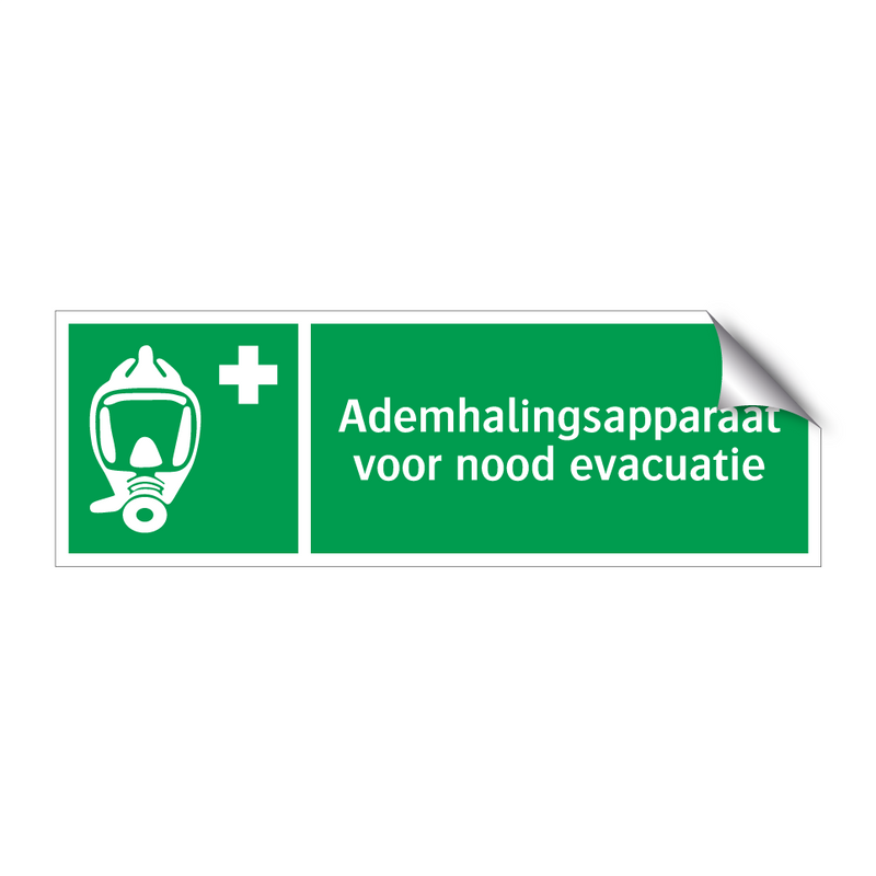 Ademhalingsapparaat voor nood evacuatie