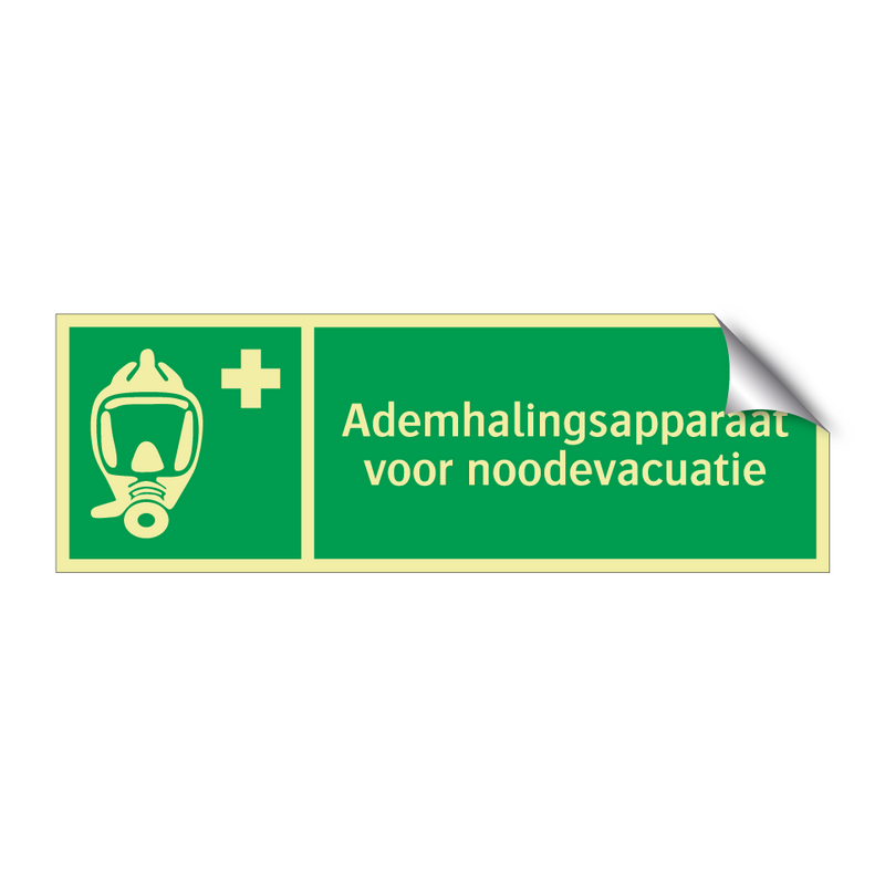 Ademhalingsapparaat voor noodevacuatie