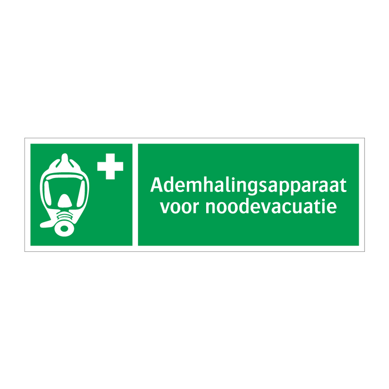 Ademhalingsapparaat voor noodevacuatie