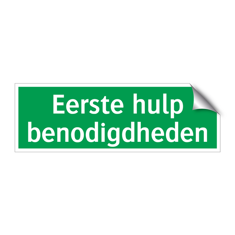 Eerste hulp benodigdheden