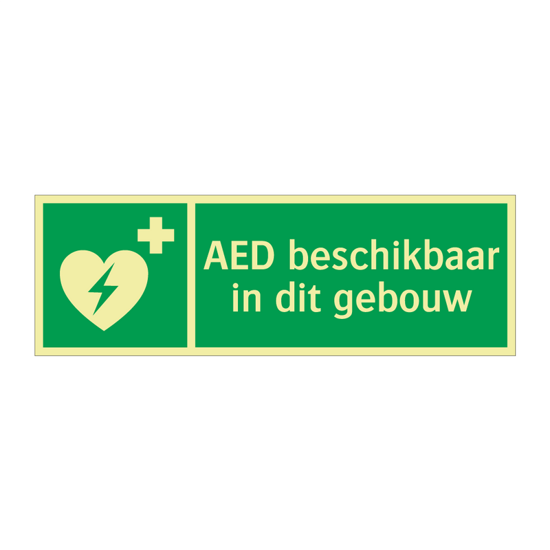 AED beschikbaar in dit gebouw & AED beschikbaar in dit gebouw & AED beschikbaar in dit gebouw