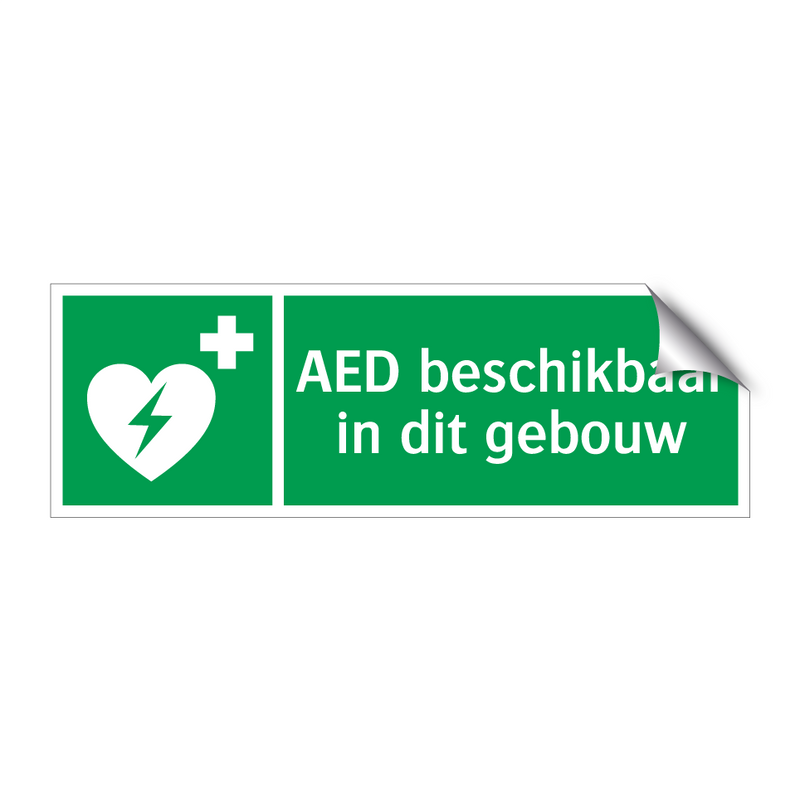 AED beschikbaar in dit gebouw & AED beschikbaar in dit gebouw & AED beschikbaar in dit gebouw