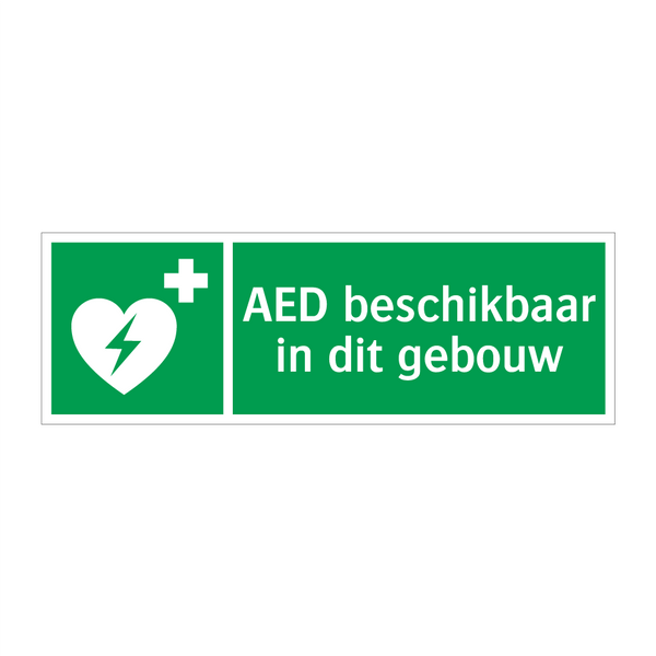 AED beschikbaar in dit gebouw