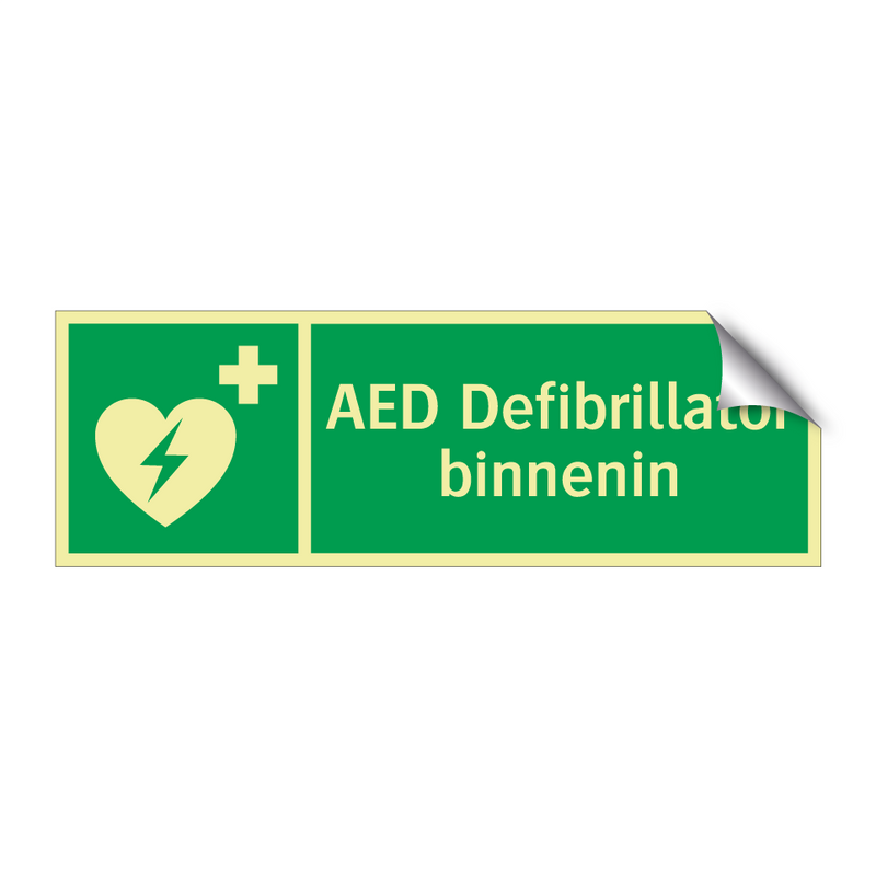 AED Defibrillator binnenin