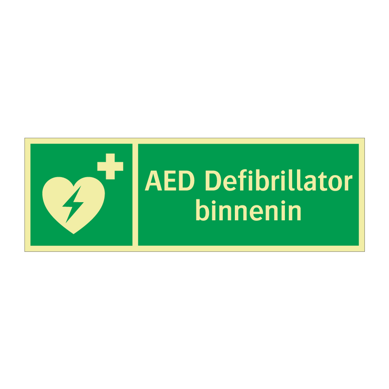 AED Defibrillator binnenin