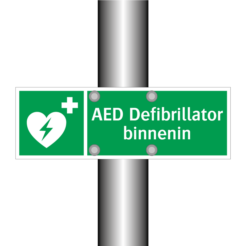 AED Defibrillator binnenin