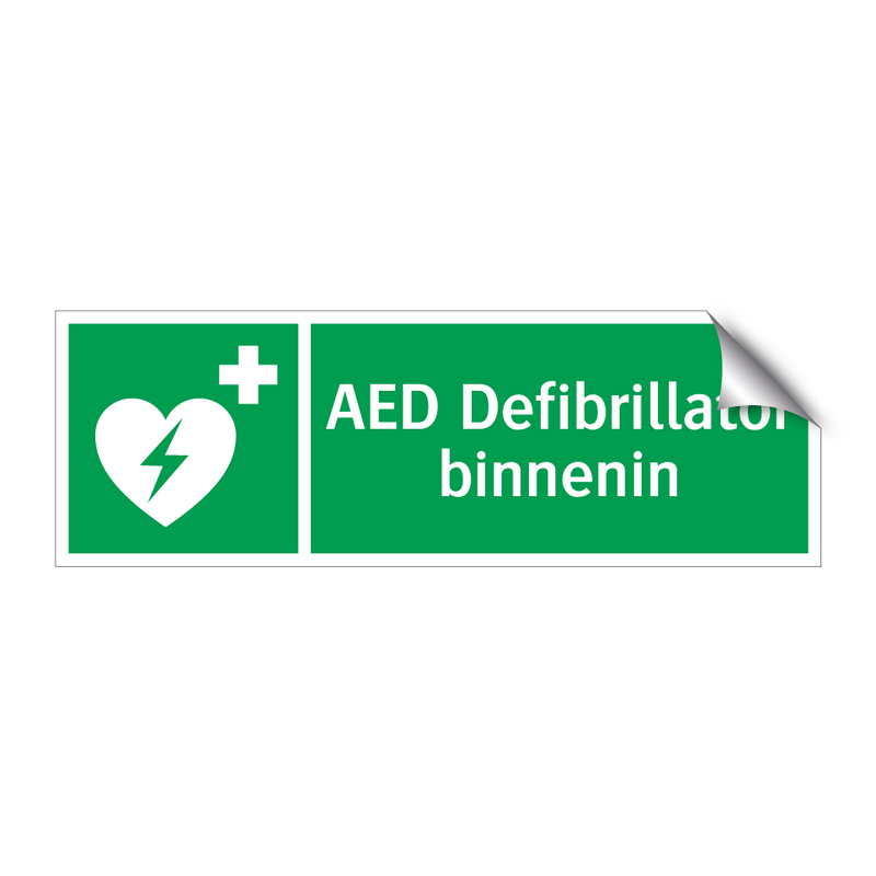 AED Defibrillator binnenin