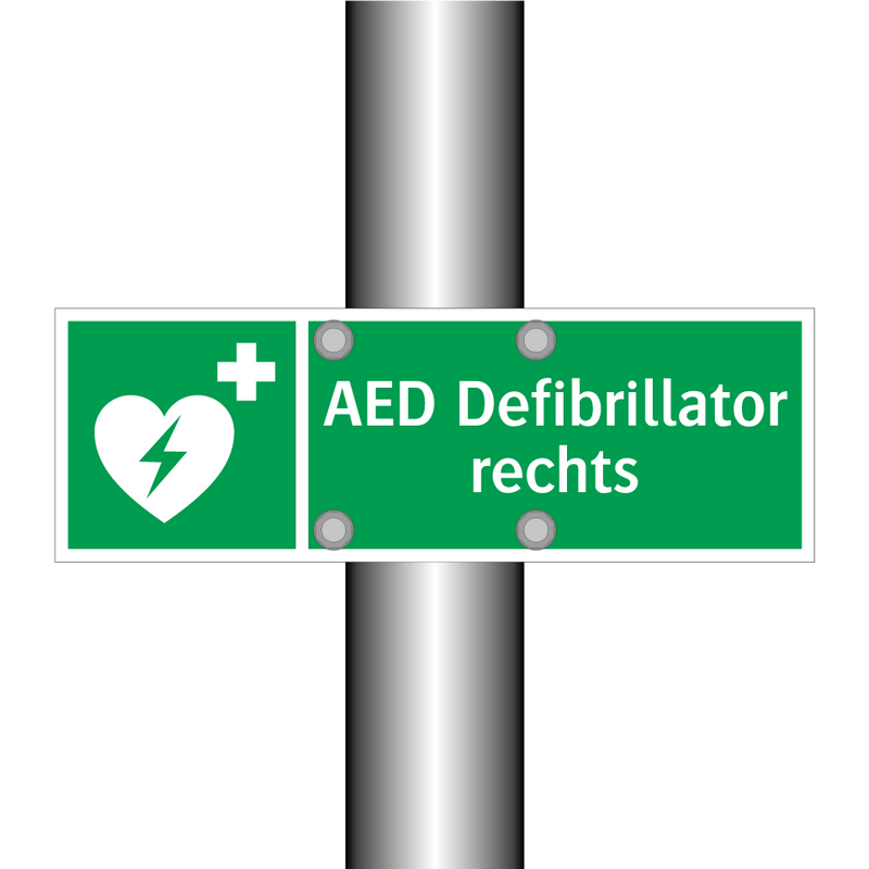 AED Defibrillator rechts