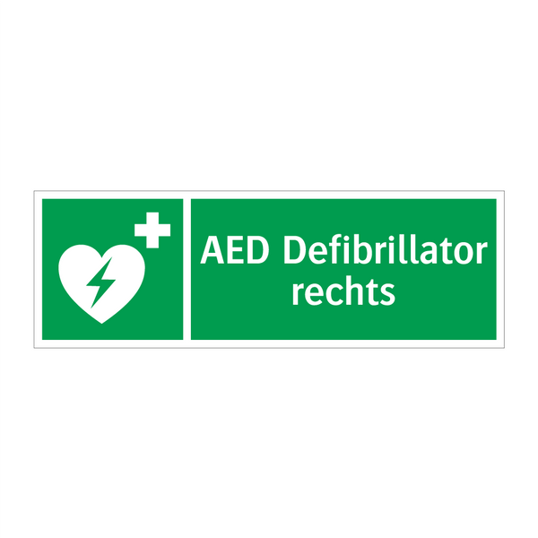 AED Defibrillator rechts