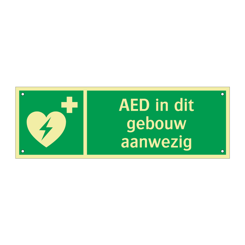 AED in dit gebouw aanwezig