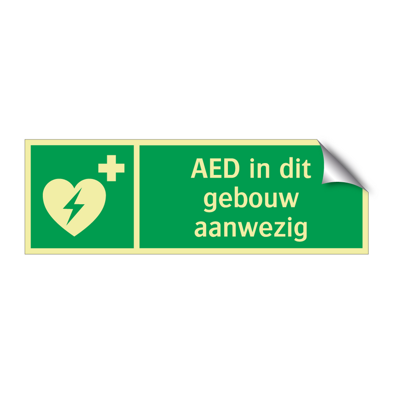 AED in dit gebouw aanwezig