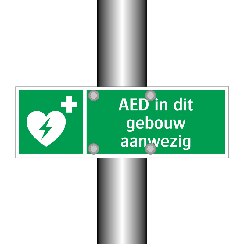 AED in dit gebouw aanwezig