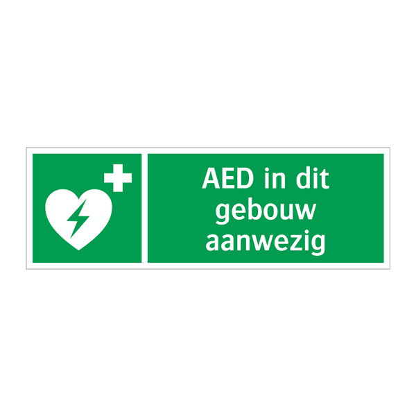 AED in dit gebouw aanwezig