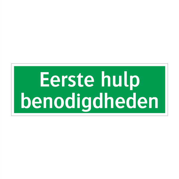 Eerste hulp benodigdheden