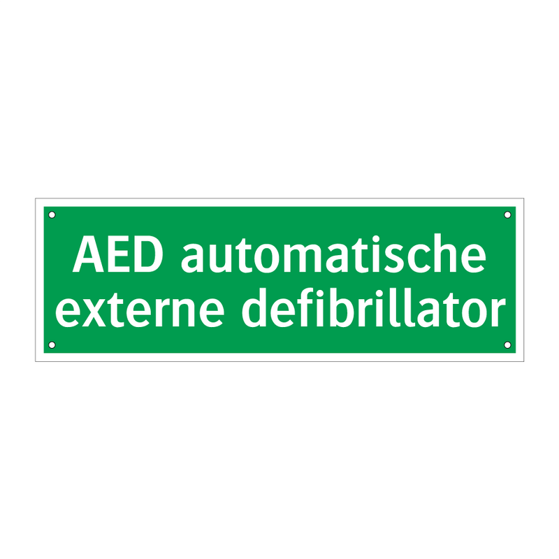 AED automatische externe defibrillator