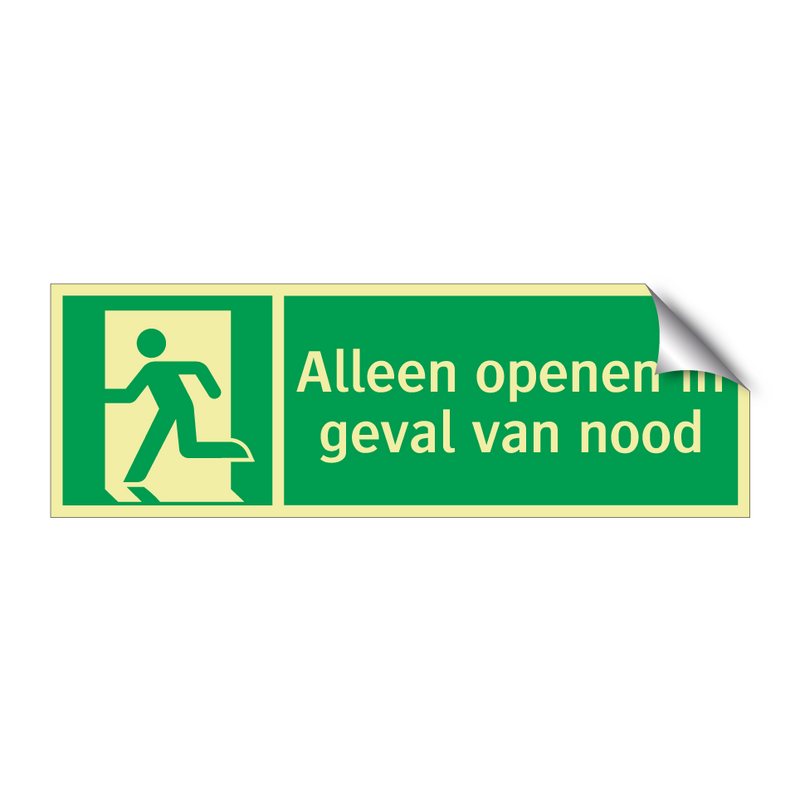 Alleen openen in geval van nood