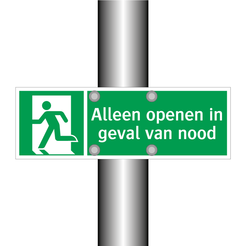 Alleen openen in geval van nood