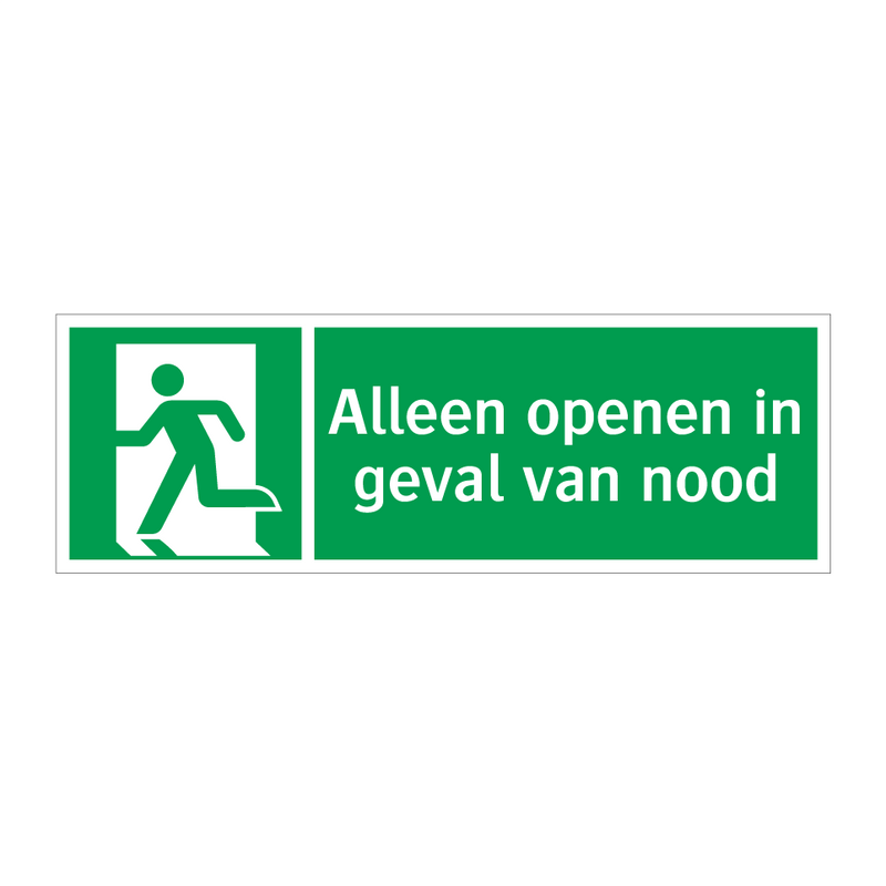 Alleen openen in geval van nood