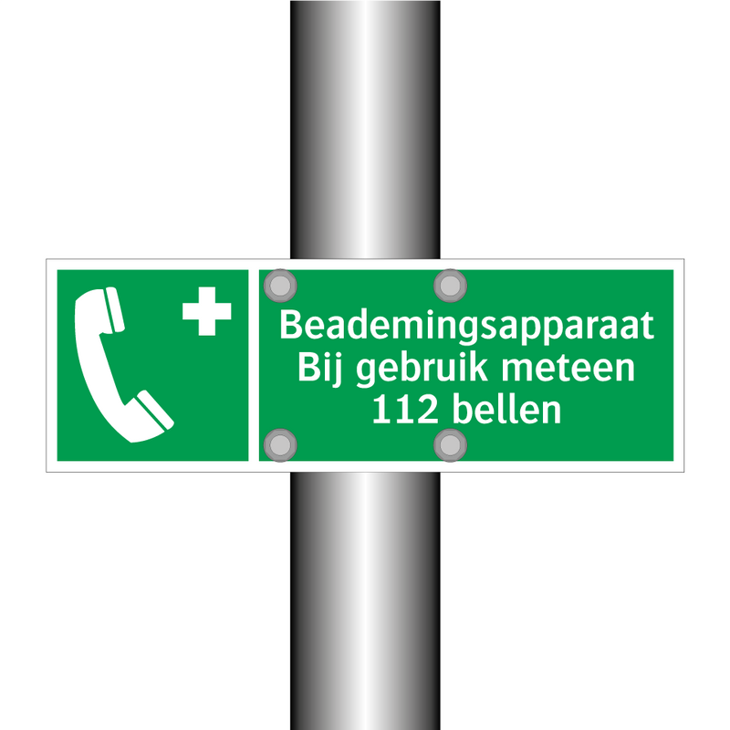 Beademingsapparaat Bij gebruik meteen 112 bellen & Beademingsapparaat Bij gebruik meteen 112 bellen