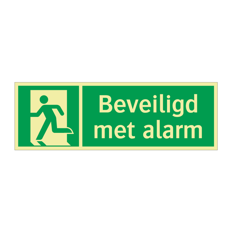 Beveiligd met alarm