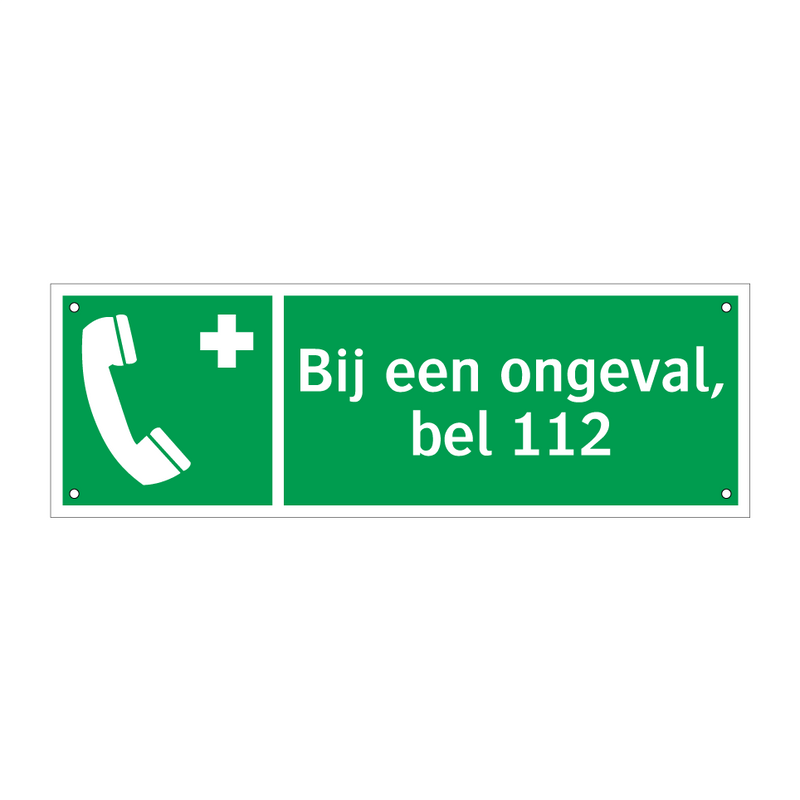 Bij een ongeval, bel 112 & Bij een ongeval, bel 112 & Bij een ongeval, bel 112