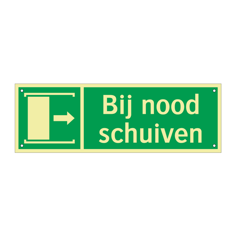 Bij nood schuiven