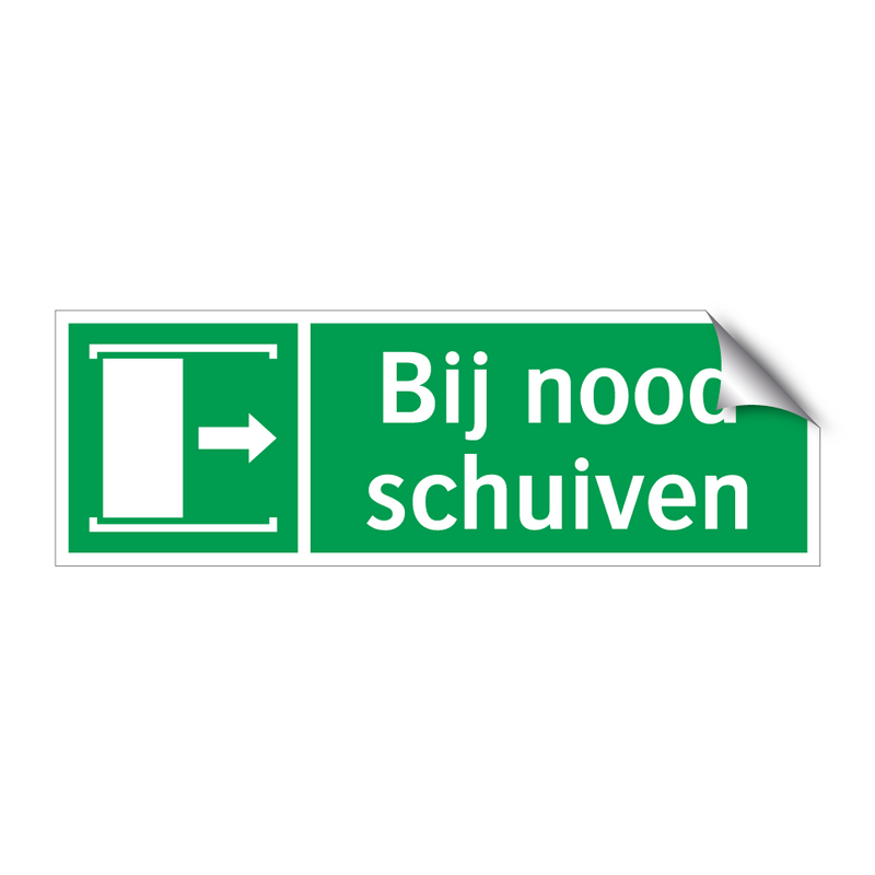 Bij nood schuiven