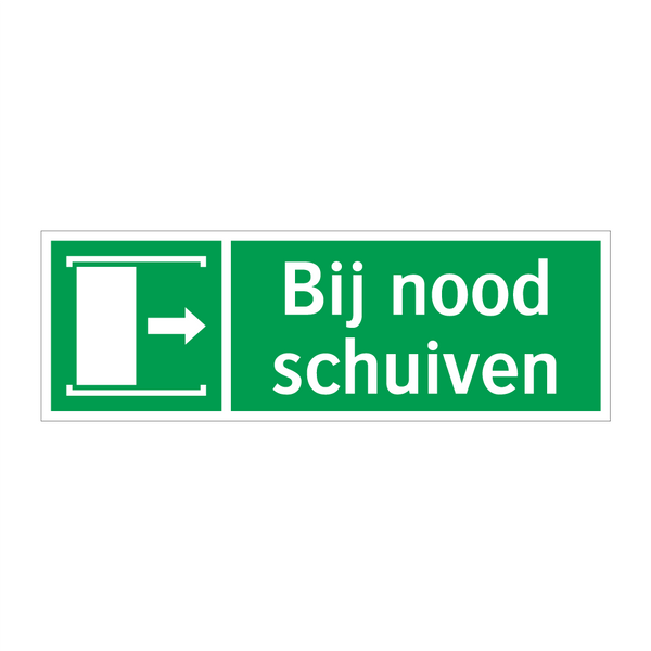 Bij nood schuiven