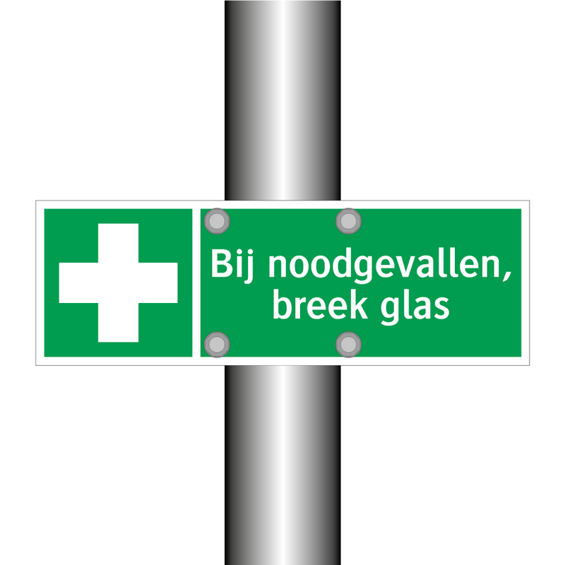 Bij noodgevallen, breek glas & Bij noodgevallen, breek glas & Bij noodgevallen, breek glas