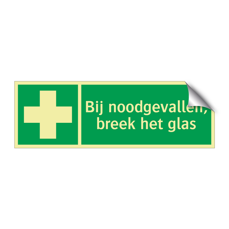 Bij noodgevallen, breek het glas & Bij noodgevallen, breek het glas