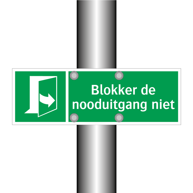 Blokker de nooduitgang niet & Blokker de nooduitgang niet & Blokker de nooduitgang niet