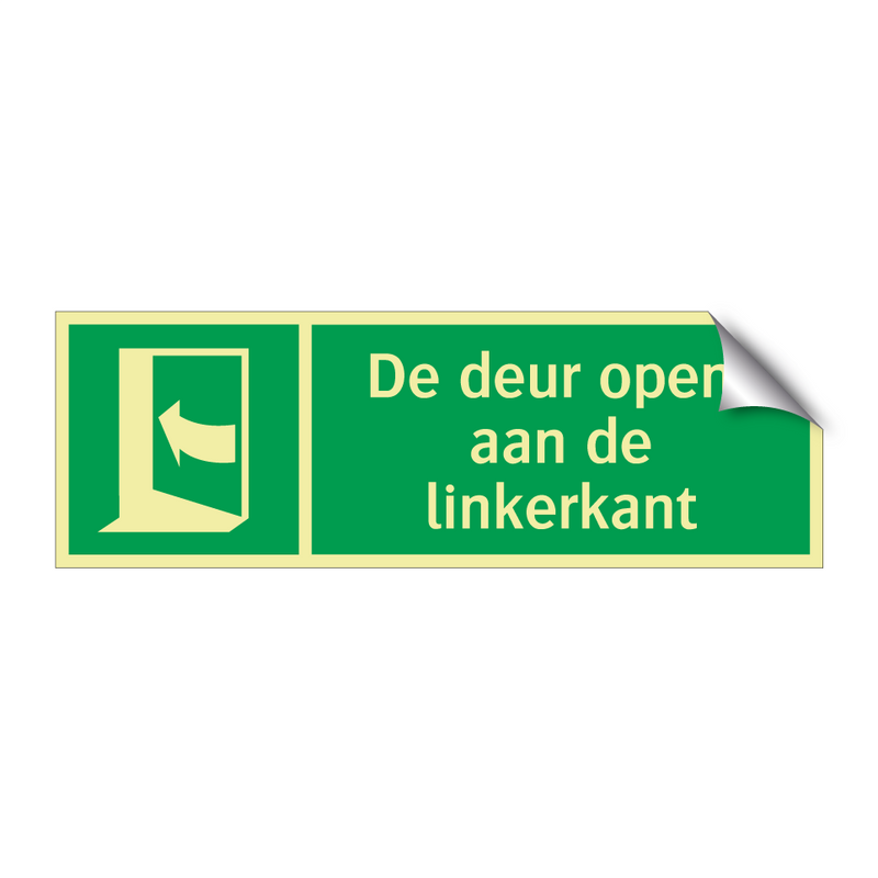 De deur opent aan de linkerkant