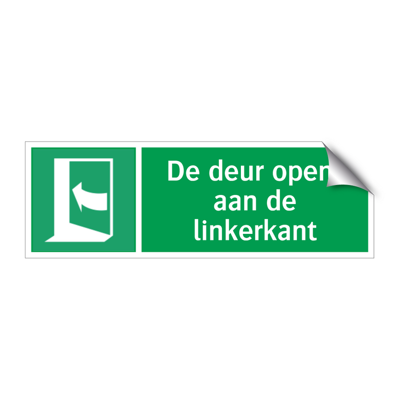 De deur opent aan de linkerkant