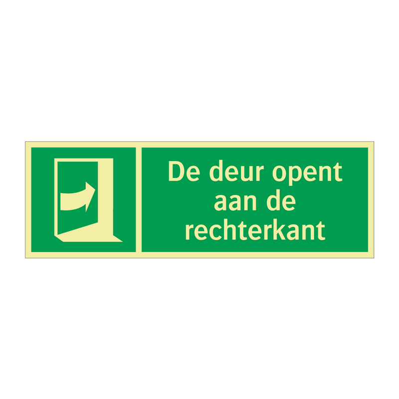 De deur opent aan de rechterkant