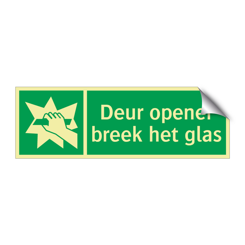 Deur opener breek het glas