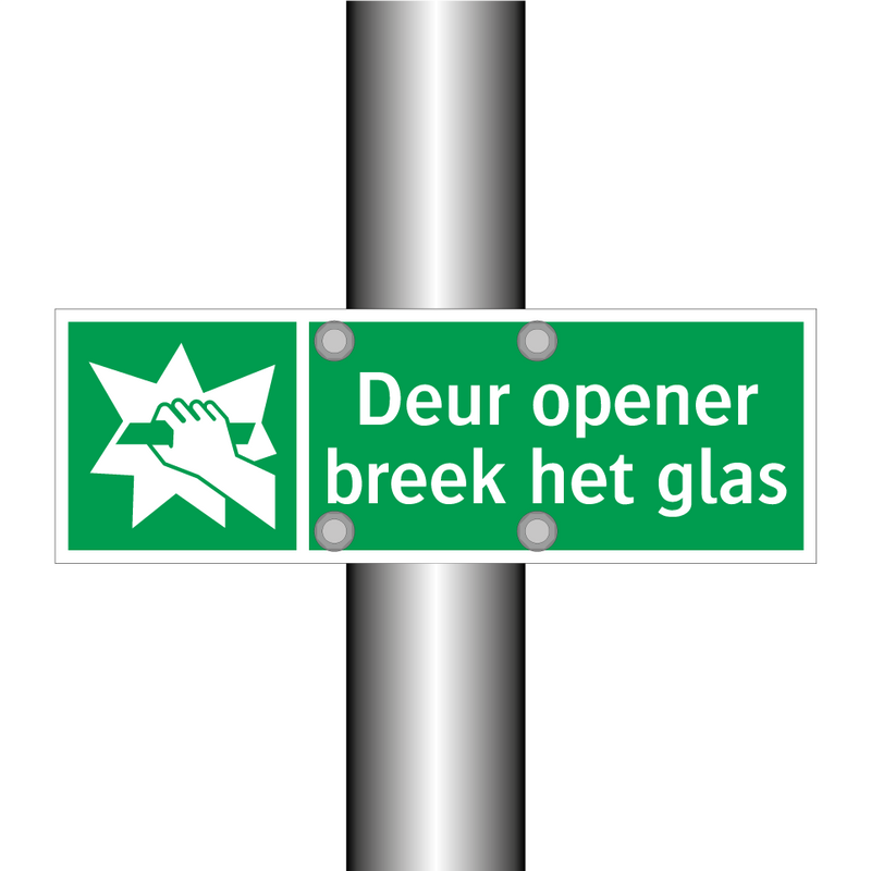 Deur opener breek het glas