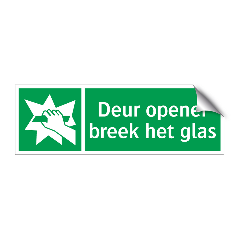 Deur opener breek het glas