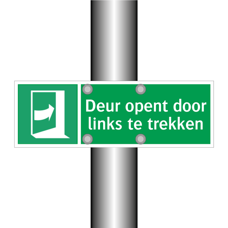 Deur opent door links te trekken