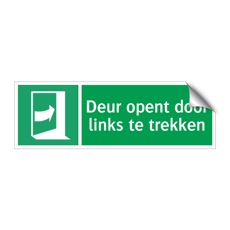 Deur opent door links te trekken