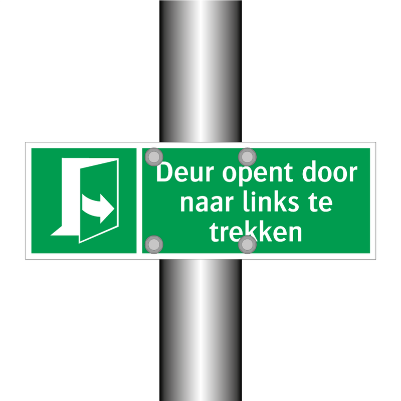 Deur opent door naar links te trekken