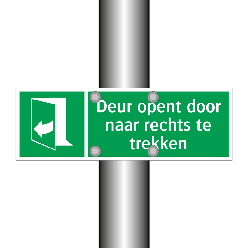 Deur opent door naar rechts te trekken