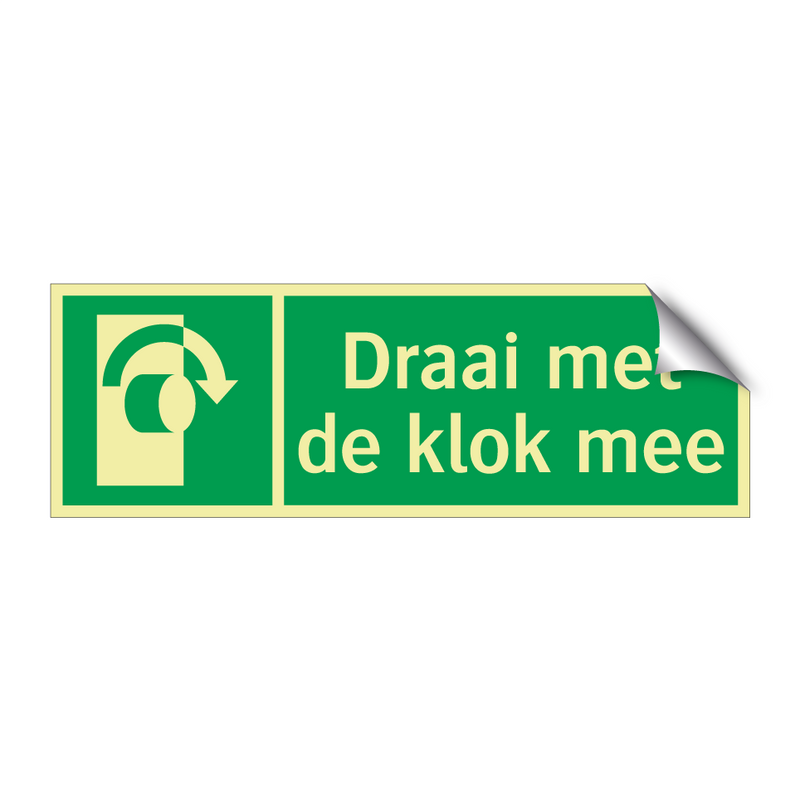 Draai met de klok mee