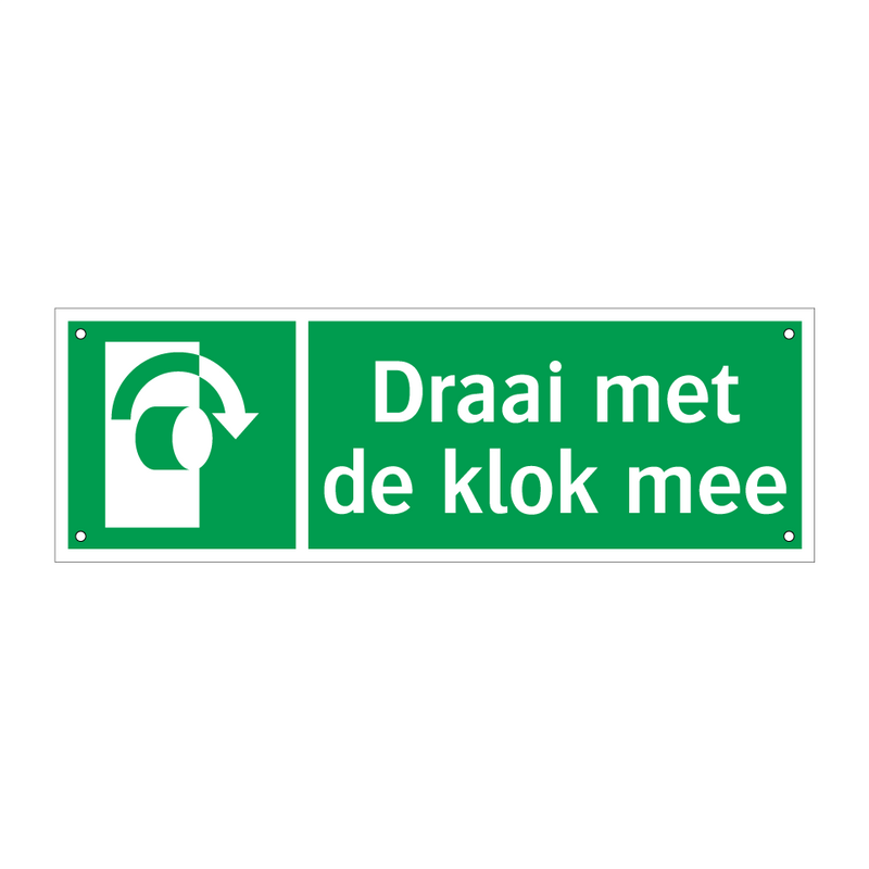 Draai met de klok mee